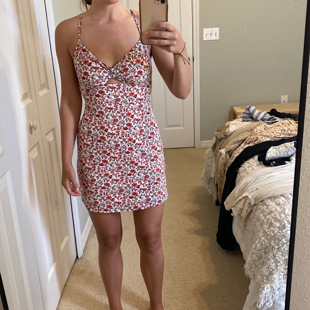 Abercrombie mini floral dress - XS Petite, new with tags